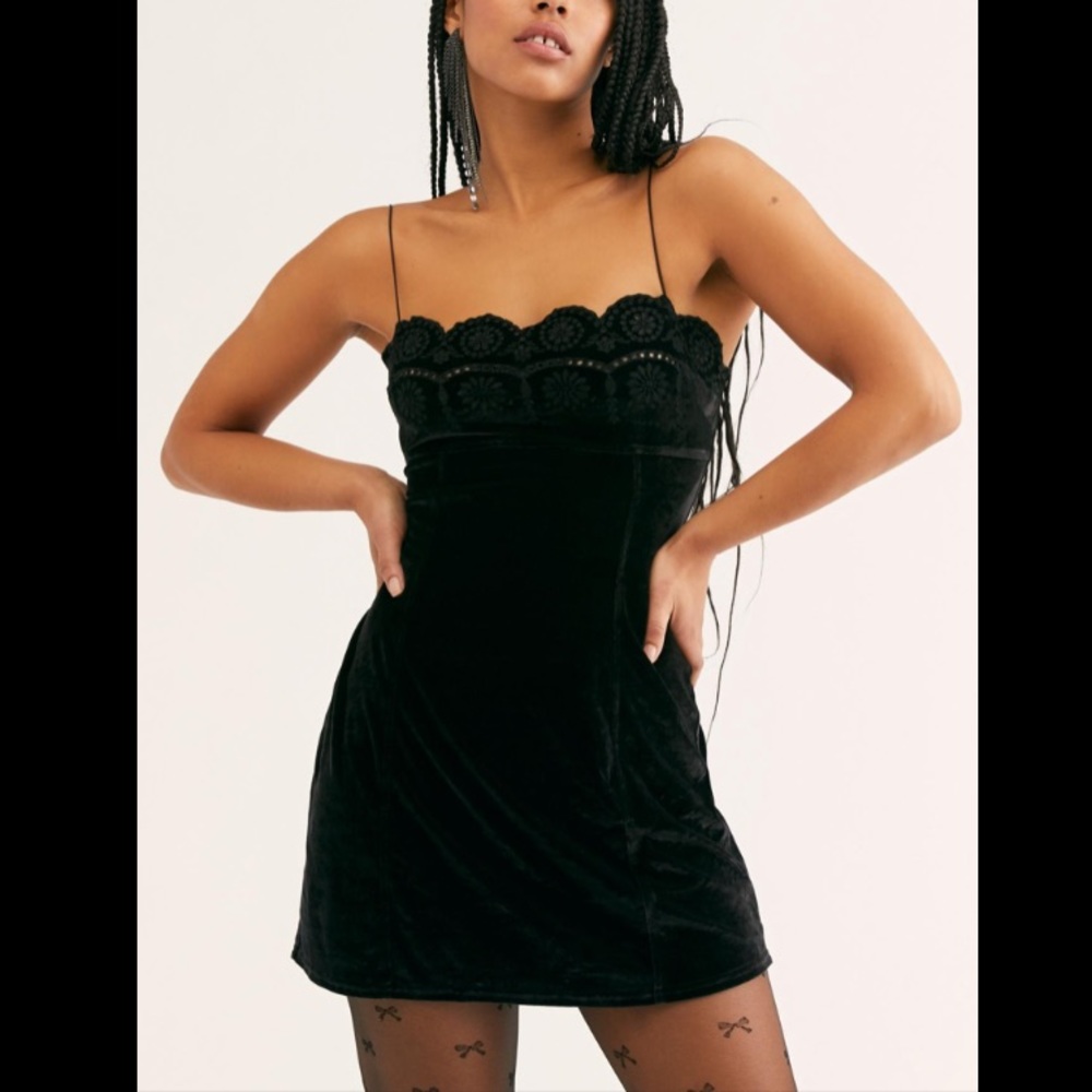 Free People Velvet Mini Dress